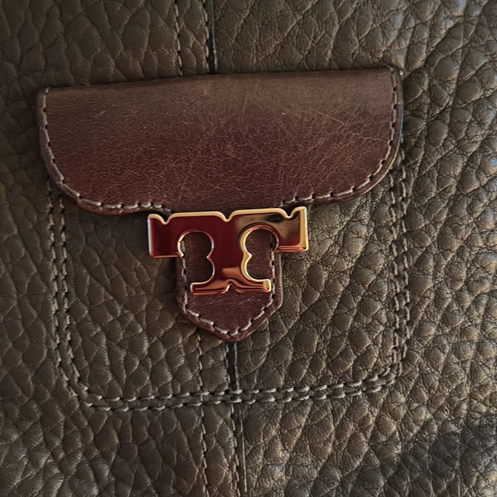 Tory Burch Brown Leather Boots, Size 8 1/2 M - Picture 9 of 13